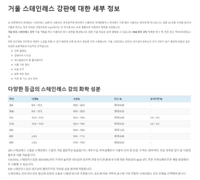거울강판정보