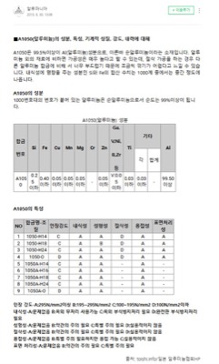 AL1050판재