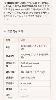 특수합금강 SNCM630